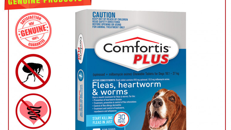 COMFORTIS PLUS for 18.1 to 27 Kg Dogs 6 Chews Flea Heartworm Control