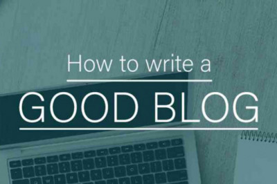 Write a blog