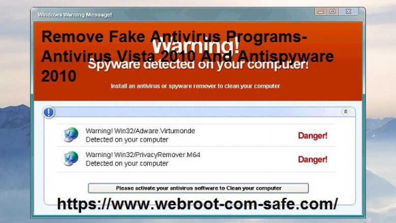 How to Remove Fake Antivirus Programs-Antivirus Vista 2010 And Antispyware 2010?