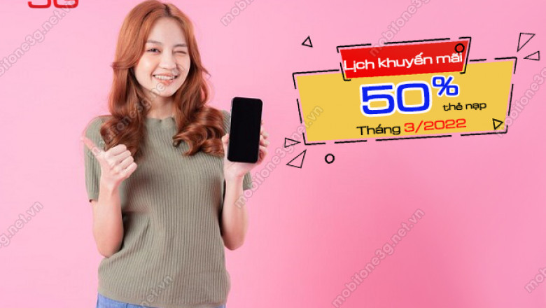 MobiFone khuyen mai 50% mobifone thang 3 2022