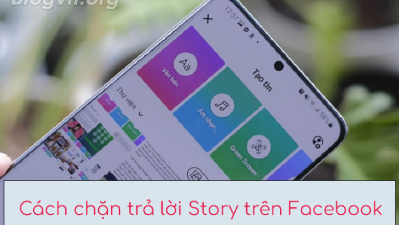 Chan tra loi story tren facebook