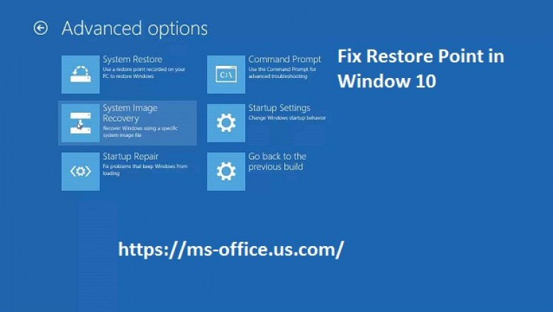 What is the Method to Fix Restore Point in Window 10?