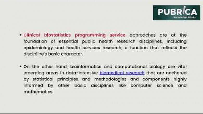 Biostatistics is a critical subject in current health data research – Pubrica