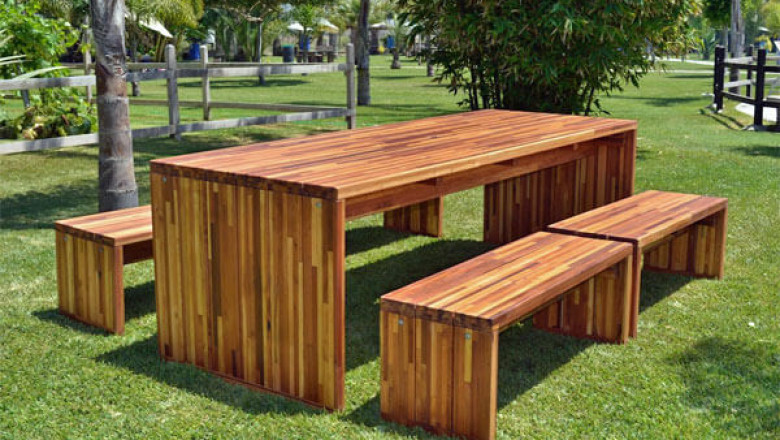 Which wood species is best for outdoor furniture?
