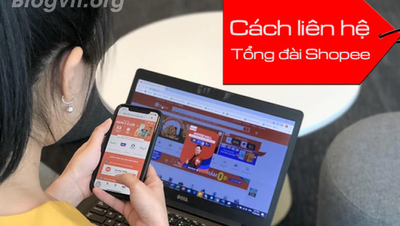 Cac cach lien he cskh Shopee