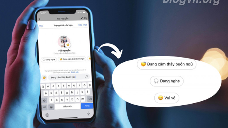Cach cap nhat trang thai tren messenger