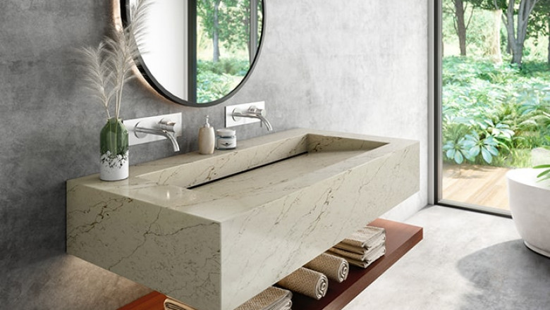 Calacatta Gold Vein Quartz Countertop Supplier