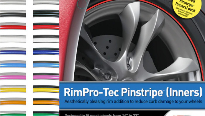 RimPro-Tec Replacement Pinstripes Wheel Protectors | Curb Rash Protector | Set of 4