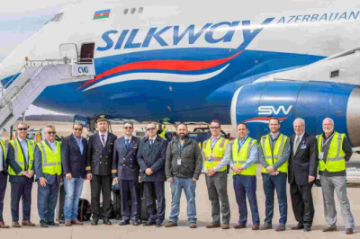 Silk Way West Airlines and Crane Logistics collaborate with CVG Airport