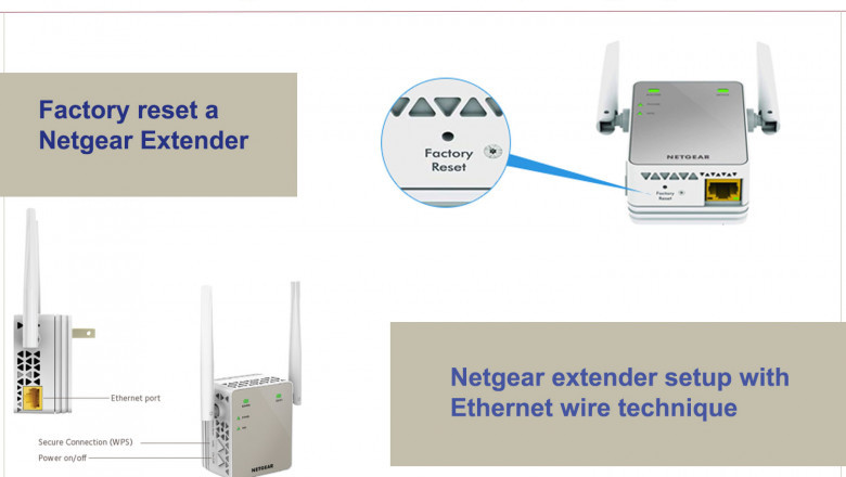How to factory reset netgear extender and setup through mywifiext.net