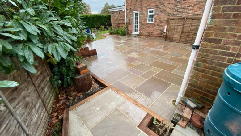 Best Indian Sandstone Patios In Wells, UK - West Country Surfacing