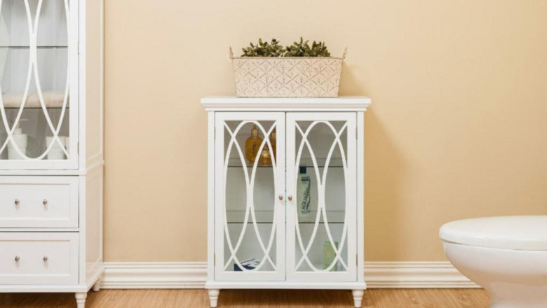 Bathroom Floor Cabinet, Bathroom Storage Cabinet, Tall Bathroom Cabinets
