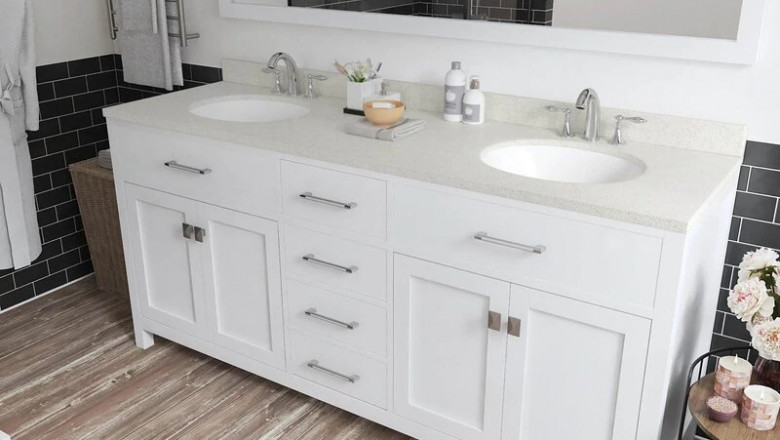 Double Sink Vanities, Double Vanity, Double Sink Bathroom Vanity, 60 Inch Double Sink Vanity