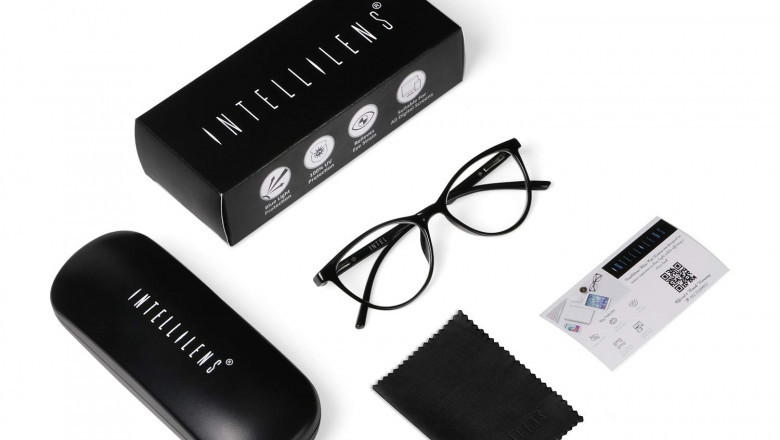 Intellilens® Cat Eye Blue Cut Computer Glasses for Women