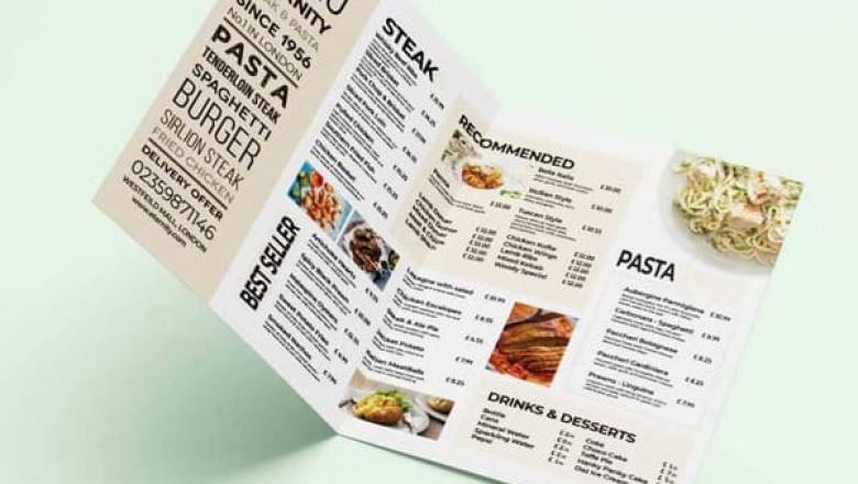 A3 Restaurant Menu Printing - Cheap A3 Menu Printing | MenuMa Print