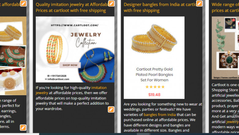 Buy imitation jewelry online at cartloot with free shipping