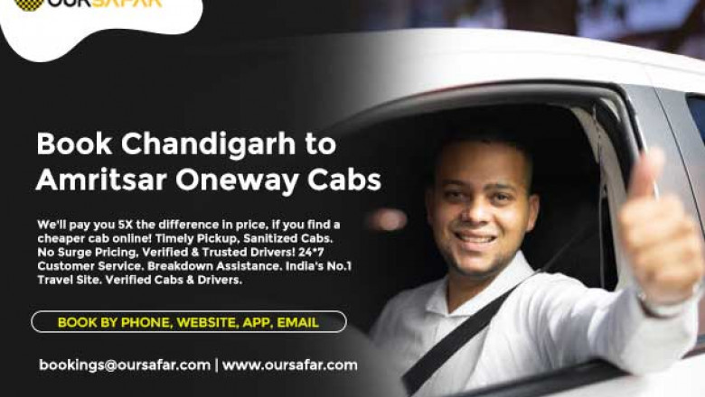 Best Airport taxi from Chandigarh to Amritsar