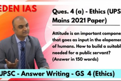 Attitude is an important component that goes as input in the elopement of humans |Ethics by EDEN IAS