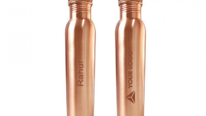 Buy Copper Water Bottle Online with Name and Logo Printed