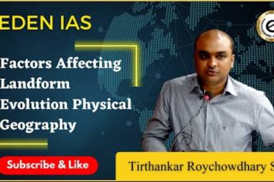 Factors Affecting Landform Evolution |UPSC Physical Geography @EDEN IAS Tirthankar Roychowdhary Sir