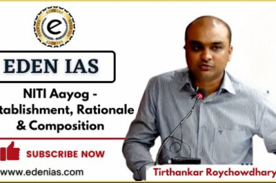 NITI Aayog - Establishment, Rationale & Composition | @EDEN IAS Tirthankar Roychowdhary Sir