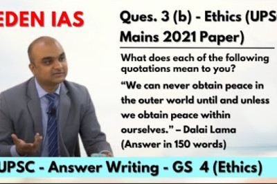 We can never obtain peace in the outer world until and unless we obtain peace within ourselves” EDEN