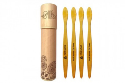 Buy Standard Customized Bamboo Toothbrush Pack of 4