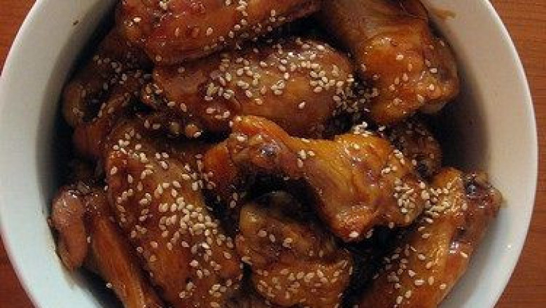 Honey and Hoisin Glazed Chicken Wings Recipe