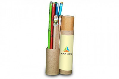Eco-friendly Plantable Seed Pencils and Pens Tube Set