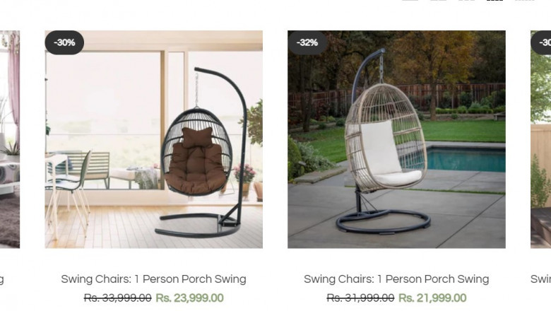 Swing Chairs Design, Swing Bubble Chair, Modern Garden Jhula Design, Hanging Jhula Design | Furniture Online