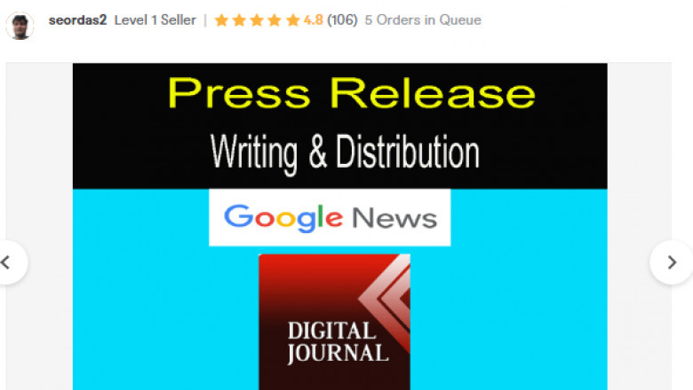 Press Release Writing and distribution to 25 sites