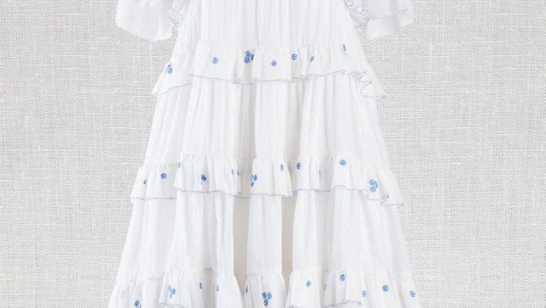 Embroidered Layer Mini ~ Off White