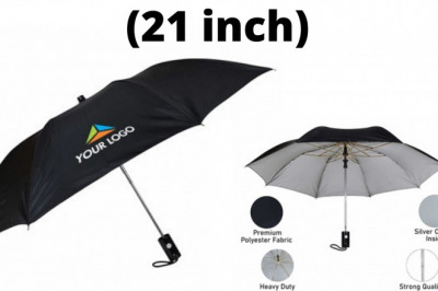 Buy Customized Promotional 21 inch 2 Fold Umbrella