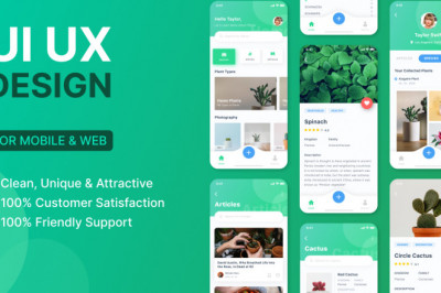 I will create a mobile app UI UX design