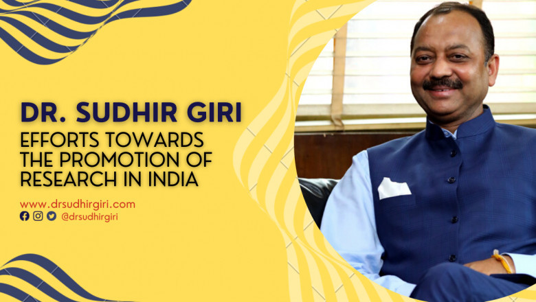 Dr Giri’s efforts towards the promotion of Research in India
