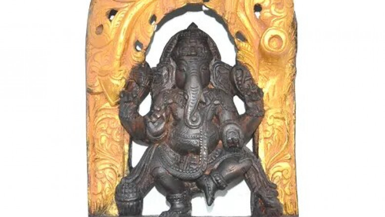 Nritya Ganapati The Dancer Sale Online | Nritya-Ganapati Wooden Sculpture | Buy Vinayagar Statues