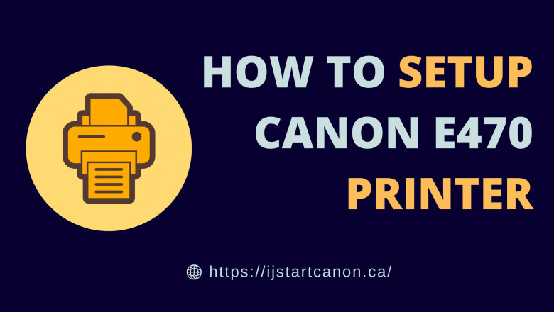 Configure the Canon Pixma E470 wirelessly.