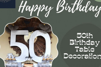We decorate the 50th birthday table decorations 50th Birthday Table Decorations