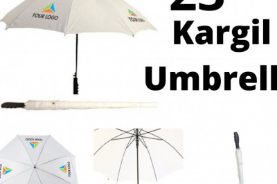 Custom Printed 23 Inch Kargil Umbrella with Company Logo