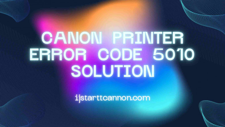a solution for the Canon printer error code 5010
