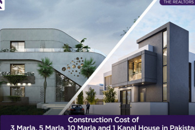 Construction Cost of 3 Marla, 5 Marla, 10 Marla, and 1 Kanal House in Pakistan 2021-2022