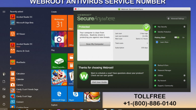 How to install Webroot in windows 10