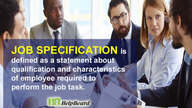 Job Specification Meaning