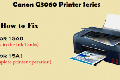 Fix Error 15A0 and 15A1 in Canon G3060 Printer Series