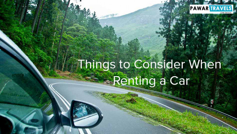Things to Consider When Renting a Car