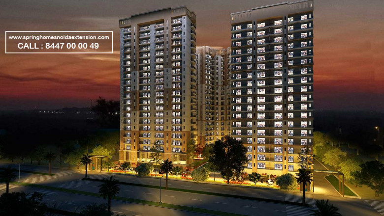 How did the spring homes project to become popular in Noida city?
