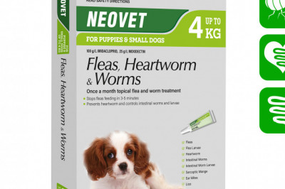 Neovet for Dogs Up to 4 Kg GREEN Flea Heartworm Worm Treatment