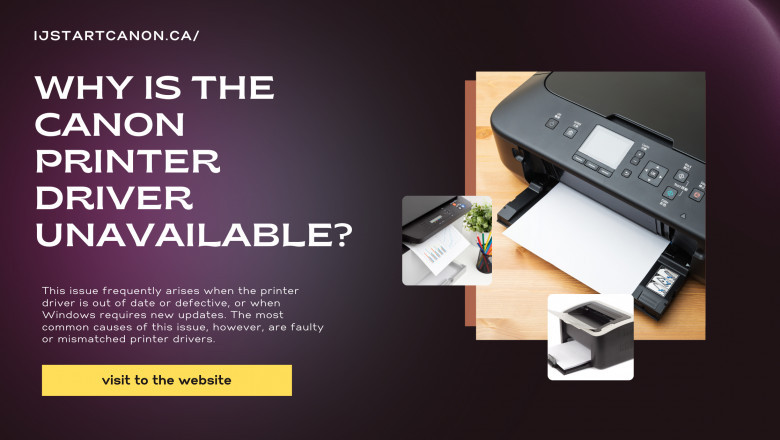 What is the reason for the inaccessibility of the Canon printer driver?