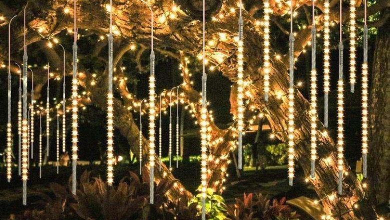 Beautiful wedding light decorations