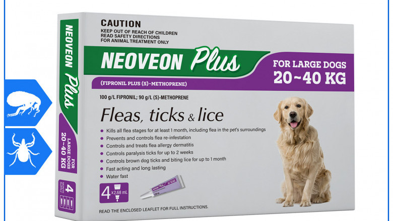 Neoveon Plus For Dogs 20 to 40 Kg PURPLE Flea Tick Treatment